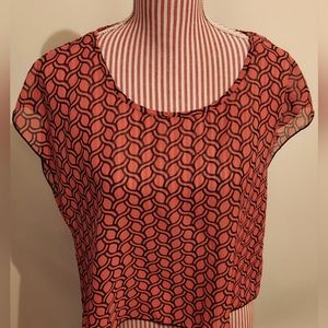 NWOT Belle Du Jour Open Back Crop Top Size S/M